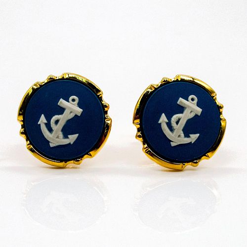 WEDGWOOD JASPERWARE CUFFLINKS,