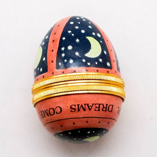 HALCYON DAYS ENAMELS EGG SHAPED TRINKET