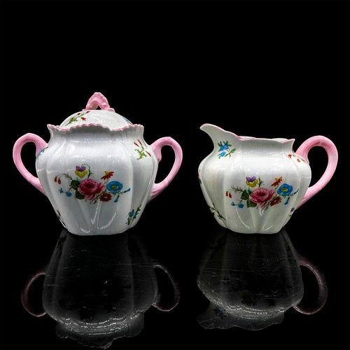 SHELLEY ENGLAND CREAMER AND SUGAR 395539