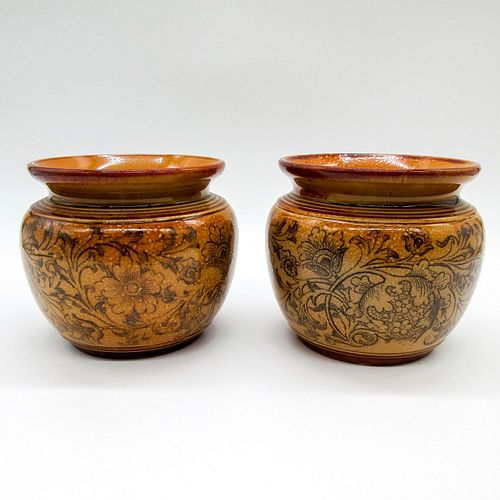 PAIR OF DOULTON LAMBETH STONEWARE 3956be