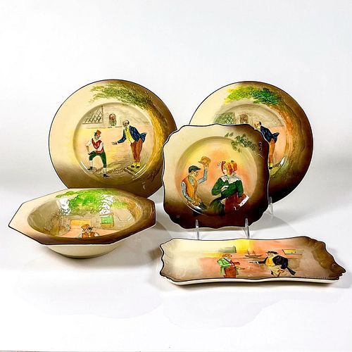 5PC ROYAL DOULTON DICKENS SERIESWARE 39572b