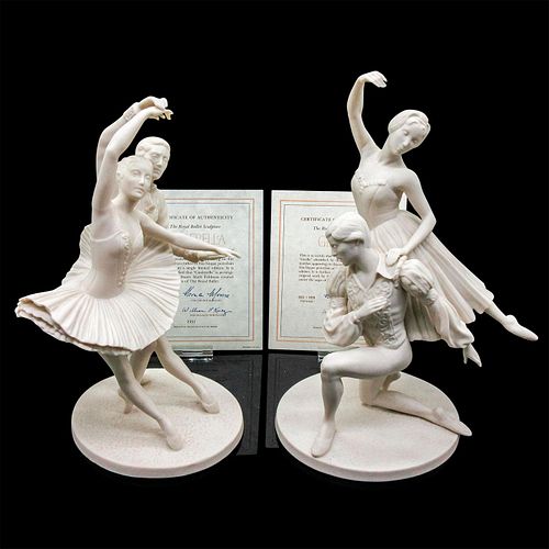 2PC FRANKLIN PORCELAIN THE ROYAL BALLET