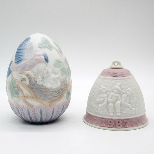 2PC LLADRO PORCELAIN DECORATIVE 39581e