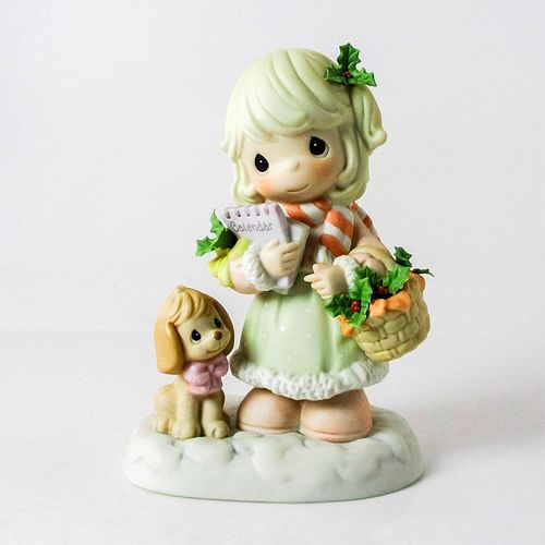 PRECIOUS MOMENTS FIGURINE, DECEMBER