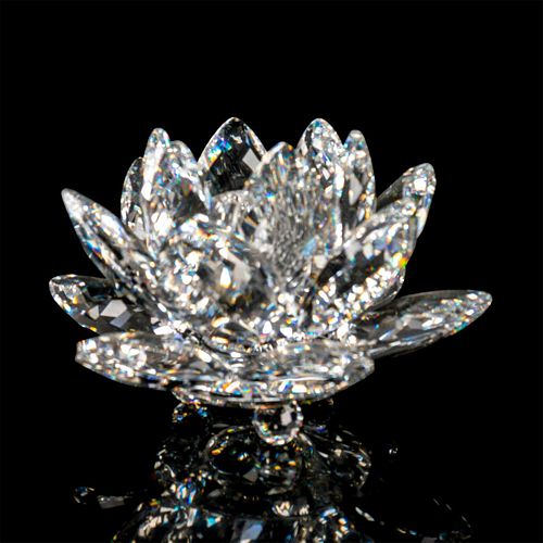 SWAROVSKI CANDLEHOLDER WATERLILYFaceted 3958f3