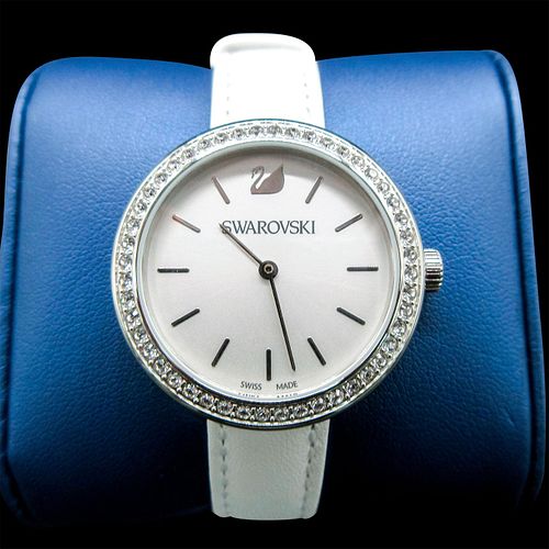 SWAROVSKI GENUINE LEATHER WATCH,