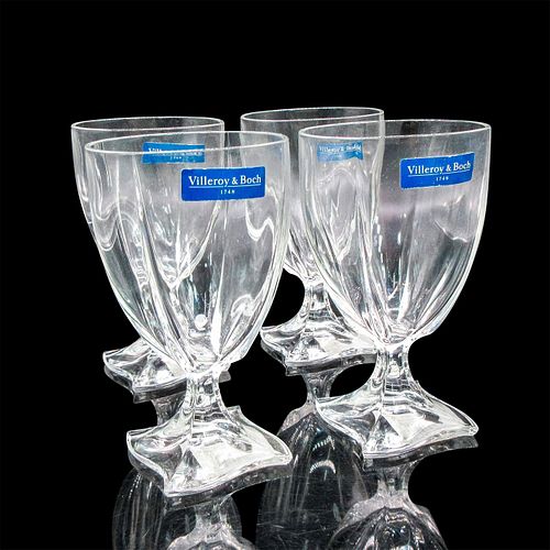 4PC VILLEROY & BOCH CLEAR CRYSTAL