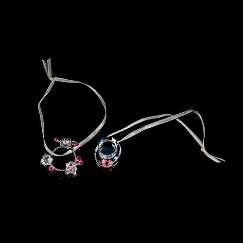 2PC SWAROVSKI ORNAMENTS TOP HAT 39596a