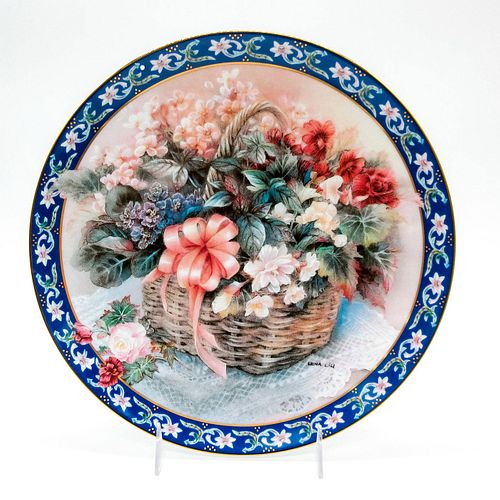 W.S. GEORGE PORCELAIN PLATE, BEGONIASLimited