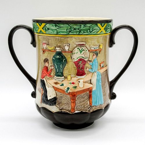 ROYAL DOULTON LOVING CUP, POTTERY IN