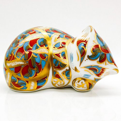 ROYAL CROWN DERBY FIGURAL PAPERWEIGHT,