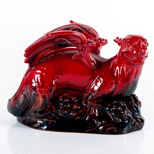 ROYAL DOULTON FLAMBE DRAGON FIGURINE,