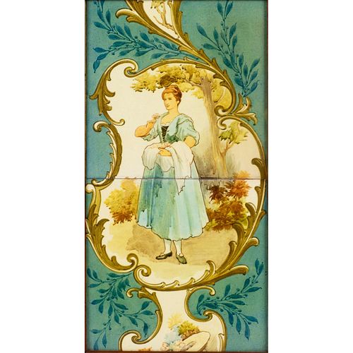 DOULTON LAMBETH FRAMED TILES WOMAN 395cb3