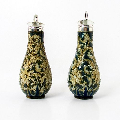 PAIR OF DOULTON LAMBETH STONEWARE