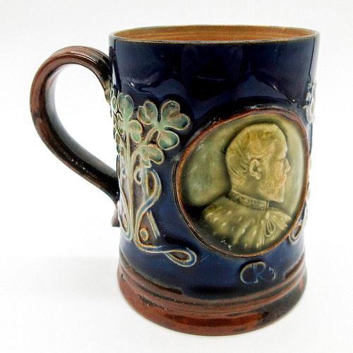 DOULTON LAMBETH COMMEMORATIVE MUG, KING