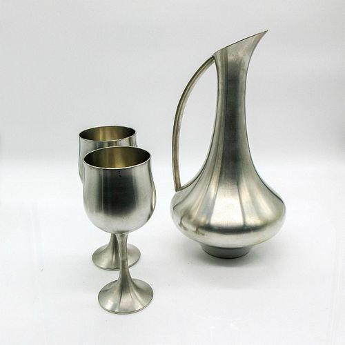 3PC VINTAGE ROYAL SELANGOR PEWTER 395f69