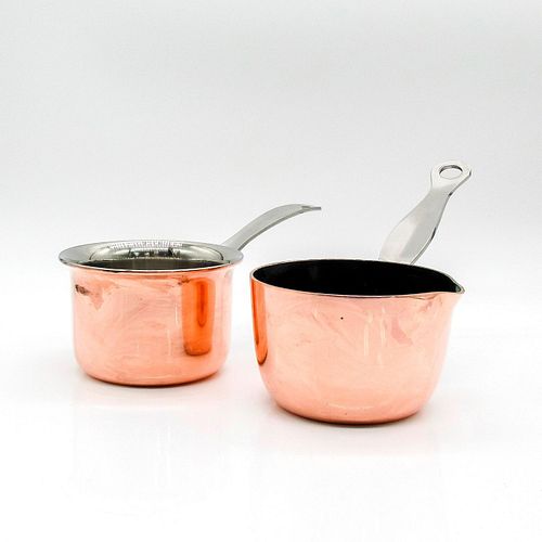 2PC SMALL COPPER POT SETTwo small copper