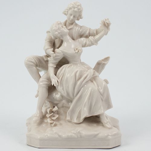 CAPODIMONTE PORCELAIN FIGURINEDESCRIPTION: