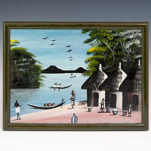 HAITIAN OIL ON MASONITEDESCRIPTION: