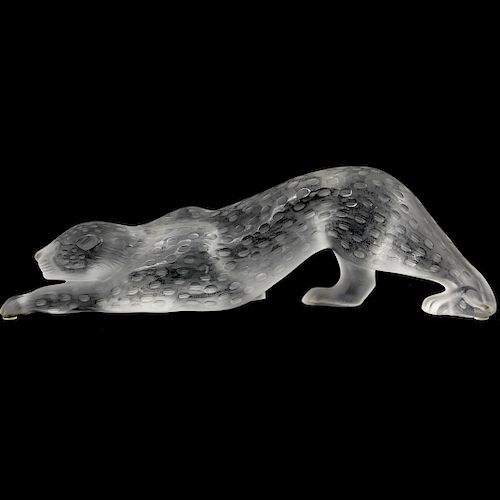 LARGE LALIQUE ZEILA CRYSTAL PANTHERDESCRIPTION  3938cf