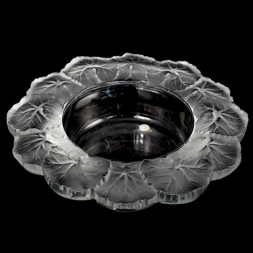 LARGE LALIQUE CRYSTAL "HONFLEUR"