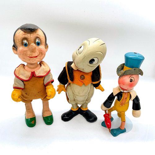 TRIO OF VINTAGE DISNEY PINOCCHIO 39394c