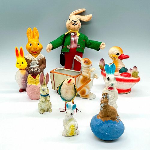 11PC COLLECTION OF EASTER BUNNIES AND