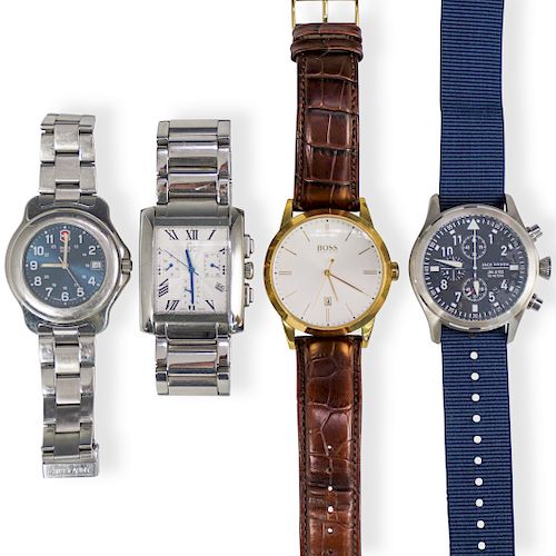 COLLECTION OF 4 MENS WATCHESDESCRIPTION:
