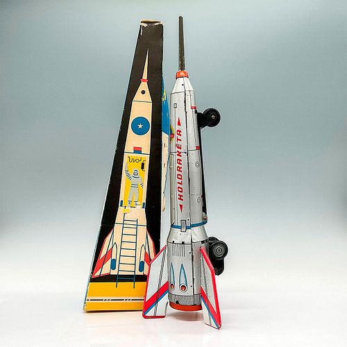 VINTAGE HOLDRAKETA TIN TOY ROCKET LEMEZARU