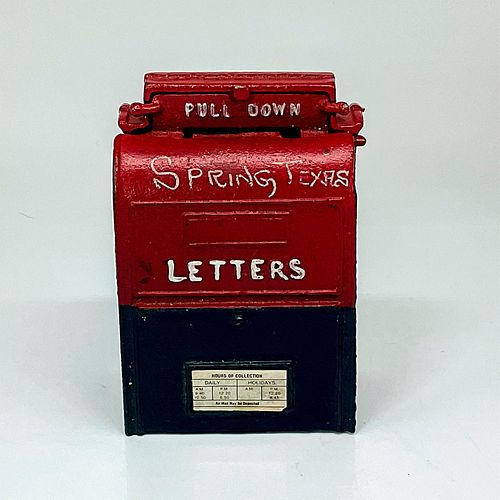 CAST IRON LETTER DROP MAILBOX TOY