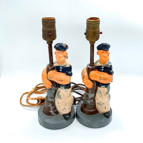 PAIR OF KING FEATURES POPEYE METAL