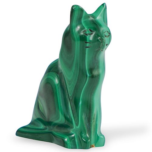 CHINESE CARVED MALACHITE FIGURINEDESCRIPTION: