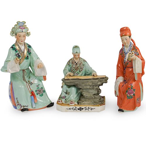 (3 PC) CHINESE CERAMIC FIGURINESDESCRIPTION: