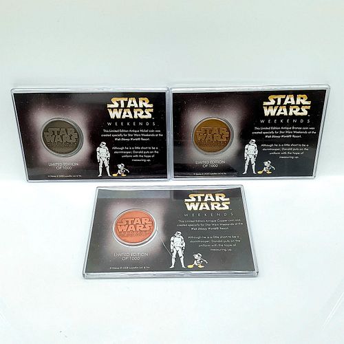 3PC STAR WARS WEEKEND COINS WALT 393a58