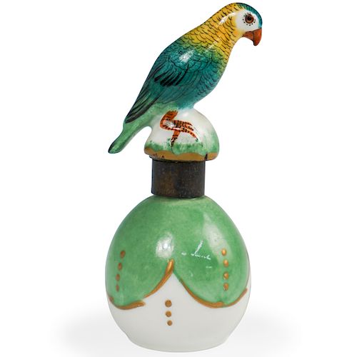 LIMOGES PORCELAIN PARROT PERFUME 393a7c