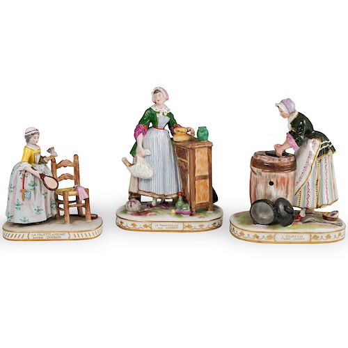 (3 PC) COLLECTION OF FRENCH PORCELAIN
