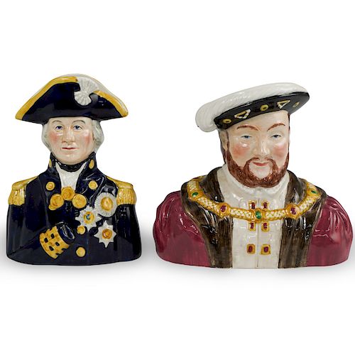  2 PC WOOD AND SONS PORCELAIN 393a98