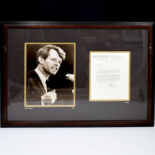 ROBERT KENNEDY PHOTOGRAPH WITH
