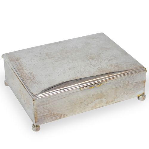 SILVER PLATED LIDDED BOXDESCRIPTION: