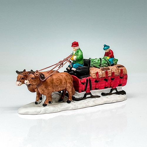 DEPARTMENT 56 FIGURINE OX SLEDPart 393bd2