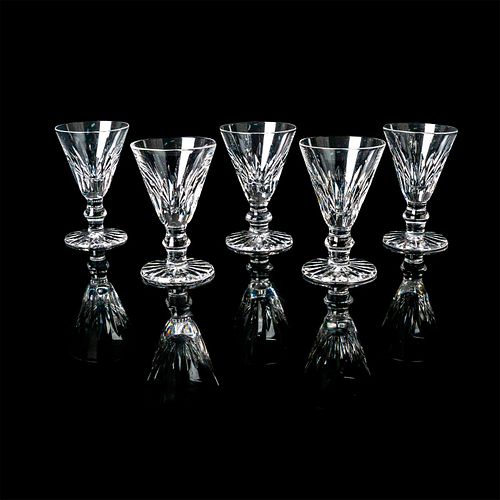 5PC WATERFORD CUT CRYSTAL SHOT