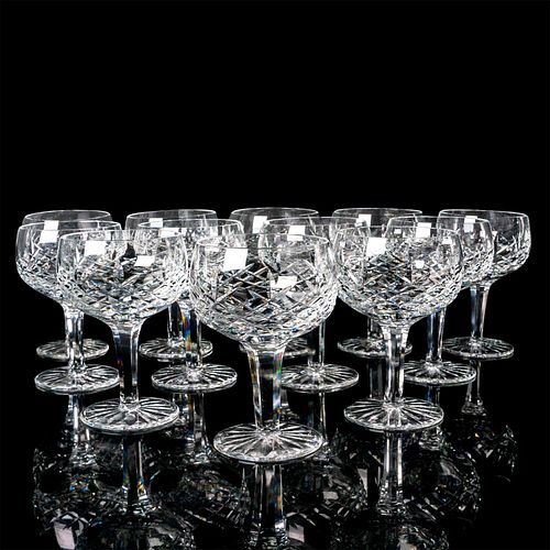 12PC WATERFORD STYLE CUT CRYSTAL
