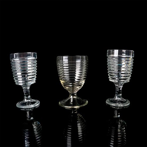 3PC STEMMED BEVERAGE GOBLETS, ANCHOR