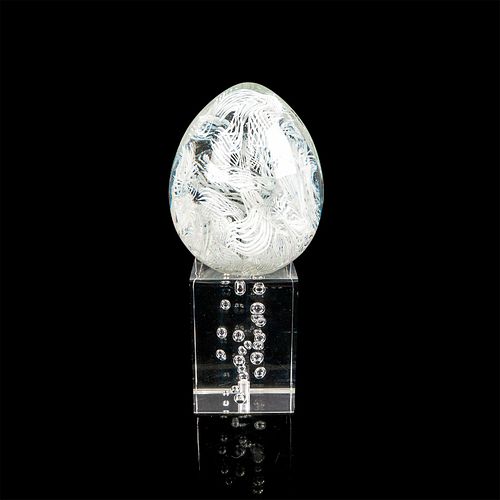 MURANO ART GLASS PAPERWEIGHT WITH