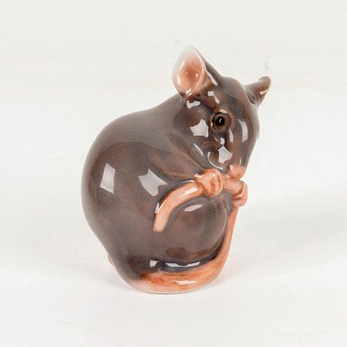 B&G PORCELAIN FIGURINE GRAY SEATED MOUSEBing