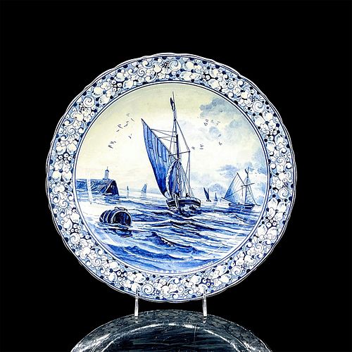 ROYAL BONN WALL CHARGER, SAILBOATS IN