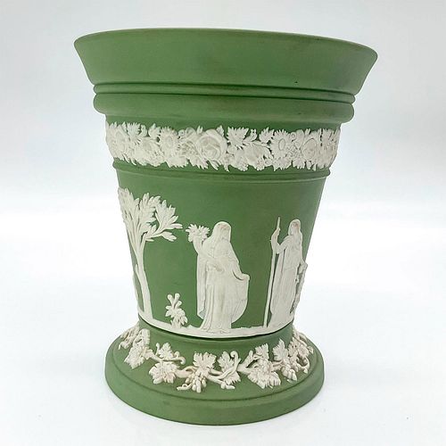 WEDGWOOD JASPERWARE VASE SACRIFICE 393cec