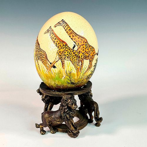 MAVINGA HAND PAINTED OSTRICH EGG 393d29