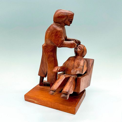 WINGARD WILSON FOLK ART WOOD FIGURE  393d54