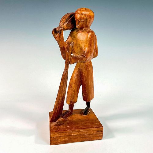 WINGARD WILSON FOLK ART WOOD FIGURINE  393d55